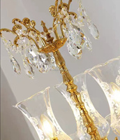 Lampe de table en cuivre antique sculptée à la main, style vintage, pour chambre à coucher, salon et salle à manger - Finition dorée de luxe