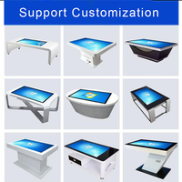 Mesa de Centro Interactiva Inteligente con Pantalla Táctil de 32 Pulgadas, Resistente al Agua, Todo en Uno, Mesa de Juego Interactiva de Lujo para Negociaciones