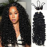 Vente en gros usine de cheveux humains bouclés birmans pré-séparés sans nœuds, en vrac, sans trame, pour tresses bohèmes et crochet effet plume