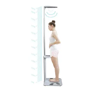 Factory ODM Ultrasonic BMI Body Digital Height Measure Weight Fat Scale For Human