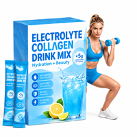 Poudre de Collagène et d'Électrolytes en Sachet Individuel Marque Blanche – Répare les Électrolytes, Soutient la Santé de la Peau, Renforce l'Immunité, Mélange pour Boisson Énergisante