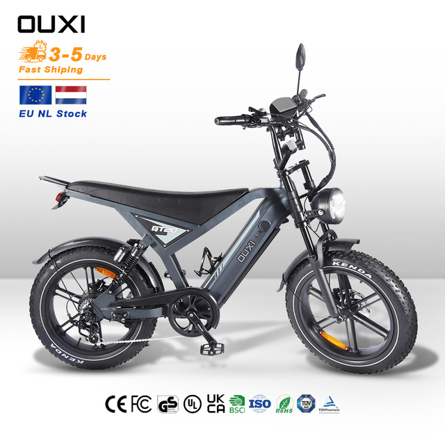 OUXI Ebike Mountain Bike Electric Fast V8 GT20 Fatbike Electric Bike  Per Adulti E Bikes for Adults