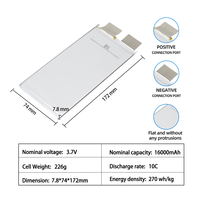 Batteries au lithium-ion personnalisées pour outils électriques, batterie au lithium 3,7 V 16 Ah, batteries à semi-conducteurs pour drones, batterie Lipo