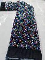 Tissu en dentelle d'organza écologique Affinity à prix compétitif, 100 % polyester, fleurs 3D, extensible, à sequins, pour robe de soirée femme