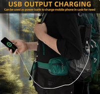 Nouveau Hot Portable lumière extérieure LED lampe de poche portable camping lumière haute puissance étanche USB charge forte lumière projecteur