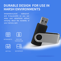 Flashdisk USB Logam Putar 64gb Pendrive 128gb OEM Custom Pen Drive 32gb 16gb 8gb Grosir Original Clé USB Memoria Stick