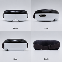 Masseur oculaire premium léger et rechargeable avec coussin d'air, chaleur et vibrations pour soulager la fatigue oculaire, appareil de soin des yeux