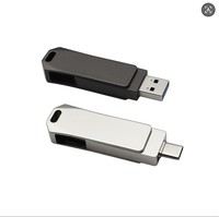 4GB/8GB/16GB/32GB/64GB Photo Stick Metal Swivel USB Flash Drive USB 2.0 Pen Drive U Disk Pendrive Baru