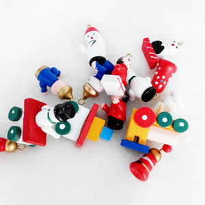 Calendario dell'Avvento <span class=keywords><strong>in</strong></span> <span class=keywords><strong>Legno</strong></span> all'Ingrosso, Decorazione Natalizia con Babbo Natale e Pupazzo di Neve, Conto alla Rovescia con Mini Ornamenti per Decorazioni da Tavolo Natalizie - Product Image 6