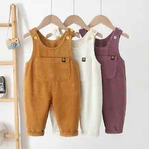 Mode Kinderen Bovenkleding Bodysuit Overalls Casual Lente Herfst Peuter Rompertjes Kleine Kids Corduroy Een Stuk Jarretel Broek