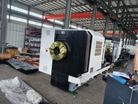 Torno CNC de Roscado de Tuberías de Servicio Pesado para la Industria Petrolera QK1353 con Control GSK y Orificio de Husillo Grande para Procesamiento de Roscas de Tuberías