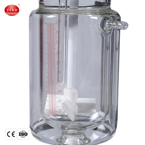 Certificado UL Reactor químico de vidrio de doble capa con camisa 5L 10L 20L 50L 100L 200L - Product Image 4