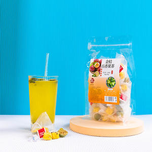 Thé aux fruits lyophilisés, kumquat, fruit de la passion, sachets de thé triangulaires, vente en gros d'usine, vente en gros de thé aux fruits kumquat et citron - Product Image 2