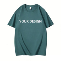 T-shirts de marque pour hommes, style streetwear, coupe oversize et carrée, délavé à l'acide, 260 g/m², imprimé vintage, coupe confortable
