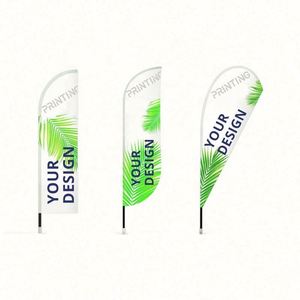Custom Outdoor Teardrop Flying <b>Flags</b> Advertising Feather Beach Banner Premium Quality Beach and Flying Banners - Product Image 3