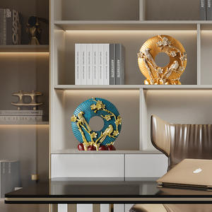 Adornos de Resina Artesanales con Motivos Florales <span class=keywords><strong>y</strong></span> de Aves, Amuletos de la <span class=keywords><strong>Paz</strong></span>, Decoración para el Hogar, Sala de Estar, Estantería, Oficina, Hechos a Mano - Product Image 6