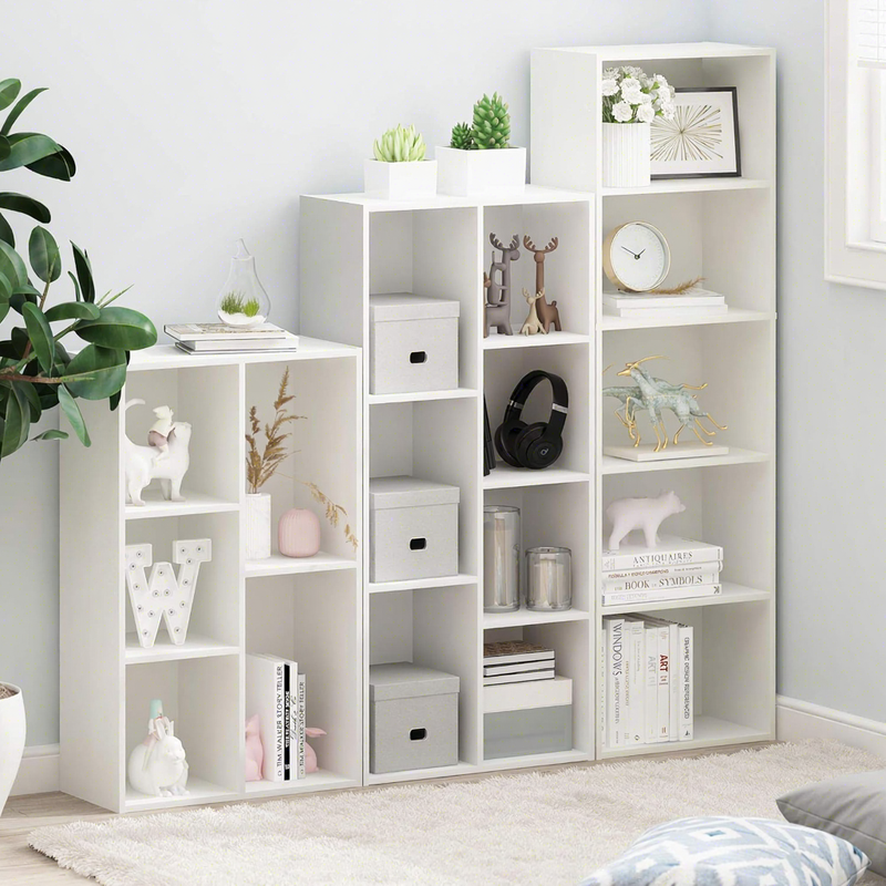 Modern Multi Tier Wooden Bookcase Easy