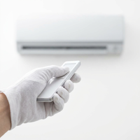 Solution solaire pour maison, climatiseur solaire hybride 12000 BTU, système intégré pour usage domestique, économie d'énergie, couverture 15x25