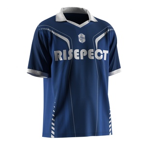 Maillot de football personnalisable à col en V avec empiècements en maille respirante et tissu à séchage rapide pour les séances d'entraînement - Product Image 5