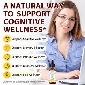 SOLOTREE 60 мл Веганская добавка с грибом Львиная грива, 100% натуральный органический экстракт львиної гривы, жидкие капли для приема внутрь - Product Image 4