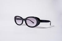 Lunettes de soleil unisexes ovales/elliptiques en acétate BIO ECO, monture noire, biodégradables, sans logo, tendance mode