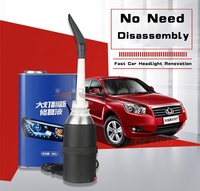 Polisseur de phares de voiture, outil de réparation et de rénovation des phares de véhicule, kit d'outils de remise à neuf du verre, solution de polissage chimique