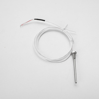 Aguja de termopar RTD PT1000 de alta precisión, punta afilada, sonda de Sensor de temperatura para alimentos y carne, termostato PTC