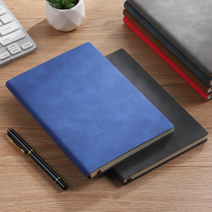 Carnet en cuir de mouton à couverture rigide avec logo personnalisé, format A5, cadeau, vente en gros, bloc-notes de bureau - Product Image 1