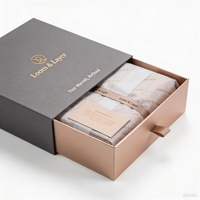 Boîtes rigides en carton avec fermeture magnétique pour ensemble de literie de luxe avec logo personnalisé, emballage cadeau pour literie