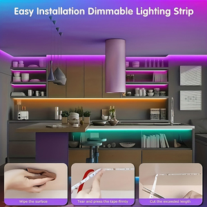 ไฟแถบสมาร์ทโฮม 5 เมตร ไฟตกแต่งห้อง พร้อมรีโมทควบคุม แถบไฟ LED แบบยืดหยุ่น สำหรับตกแต่งห้องนอน - Product Image 4