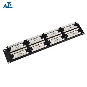 Fabrika özel kedi 6 48 Port Cat6 Rj45 2u Ethernet 48 port Cat6 Patch Panel