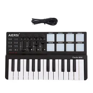 Worlde thương hiệu midi bàn phím đàn piano 25 phím Mini Đàn Piano USB kỹ thuật số Pad Điều khiển nhạc cụ bàn phím