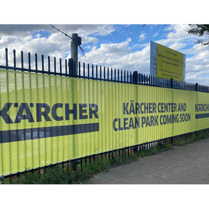 Sinh Thái Dung Môi In Ấn Màu Sắc Tươi Sáng Khổng Lồ Bạt Không Khí Lưới PVC Biểu Ngữ Cho Cuộc Họp Thể Thao - Product Image 5