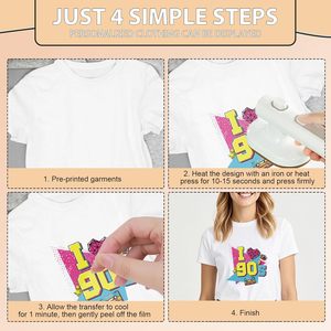 Parches Termoadhesivos y Pegatinas de Vinilo Personalizados con Temática de los 80s y 90s, 20 Piezas, <span class=keywords><strong>para</strong></span> Camisetas, Bolsas, Manualidades, Listos <span class=keywords><strong>para</strong></span> Planchar - Product Image 6