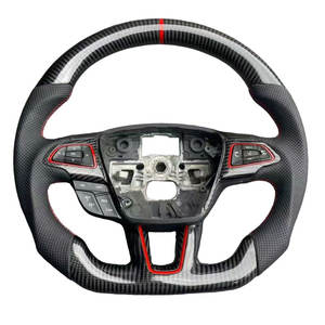 Volant de sport en cuir et fibre de carbone pour <span class=keywords><strong>Focus</strong></span> MK3 MK4 <span class=keywords><strong>ST</strong></span> RS 2015-2019, intérieur automobile - Product Image 5