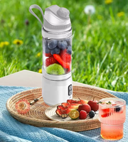 Hete 700ml Tritan beker met aangepaste kleur, automatische 2 standen, 6 messen, draagbare smoothie- en sapmaker, draagbare USB-blender