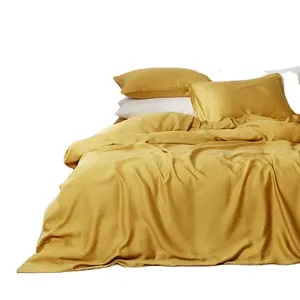 100% silky bamboo bed sheet bedding set silk bed sheet hotel bedding bamboo bedsheets bamboo bed sheet set