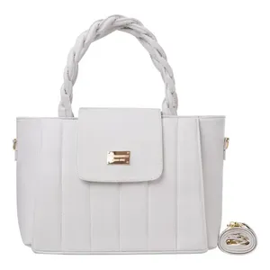 Fana Kaira borsa da donna in pelle bianca piccola Casual classica chiusura con patta One Strap bellissimo Logo in vera pelle per l'estate - Product Image 1