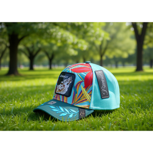 Cappello Trucker Bornie in Tessuto a Rete, 6 Pannelli, Ricamato, Casual, per Adulti, Primavera Estate, Unisex, Traspirante, Impermeabile - Product Image 2