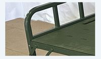 Lit pliant simple moderne en acier portable pour tente métallique et plastique pliable, idéal pour usage hospitalier, extérieur et intérieur