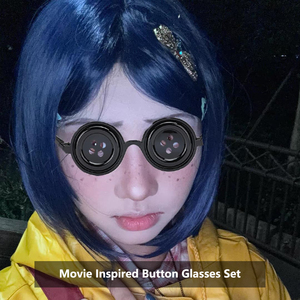 Gafas con Botones, Accesorios para Disfraces de Halloween, Gafas con Botones Inspiradas en Películas de Terror - Product Image 4