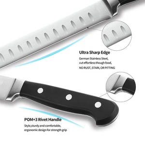 Cuchillo <span class=keywords><strong>de</strong></span> Cocina TOALLWIN Ultra Sharp, Cuchillo <span class=keywords><strong>de</strong></span> Acero Inoxidable <span class=keywords><strong>de</strong></span> 11 Pulgadas <span class=keywords><strong>para</strong></span> Rebanar Carne Asada, Frutas y Verduras - Product Image 3