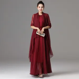 2021 New Arrival Fashion Designer Runway Dress Summer Women's Sleeveless Burgundy Red Brief Simple Oversize Vacation Long Dress