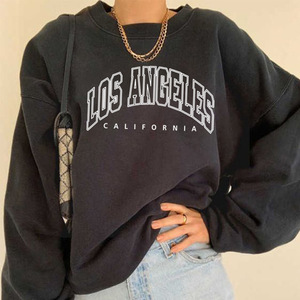 Alta calidad Moleton Femin logotipo personalizado poliéster otoño Casual deporte gimnasio algodón Mujer cuello redondo Sudadera con capucha - Product Image 6