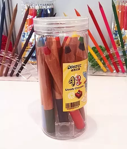 Ensemble de <span class=keywords><strong>crayons</strong></span> de couleur peinture <span class=keywords><strong>dessin</strong></span> personnalisé en bois soluble dans l'eau <span class=keywords><strong>3</strong></span> en 1 crayon de cire <span class=keywords><strong>crayons</strong></span> d'aquarelle avec design - Product Image 6