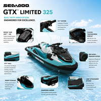 2025 BRP Sea-Doo GTX 325 avec moteur Rotax 1630 ACE-325 suralimenté, jet ski 325 ch pour sports nautiques