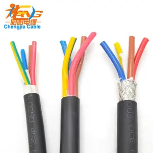 Cable de alimentación de Motor VFD, 4X0.5, 4x0,75, 4x1,4x1,5, 4x2,5, 4x4, doble blindado, Cables de alimentación de Motor blindados EMI preferidos