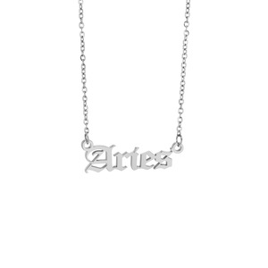 Nuevo collar de acero inoxidable con letra del signo zodiacal, cadena O de oro de 18K, exclusivo, de alta gama, versátil, cadena de clavícula para uso diario. - Product Image 4