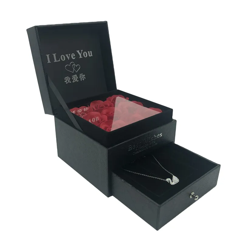 New style best selling eco friendly rose chocolate box or jewelry box