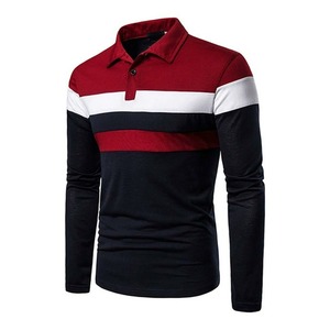 เสื้อโปโลถักแบบสั่งทำพิเศษสำหรับผู้ชาย OEM ODM แขนยาว คอปก รับผลิตแบรนด์ส่วนตัว - Product Image 6